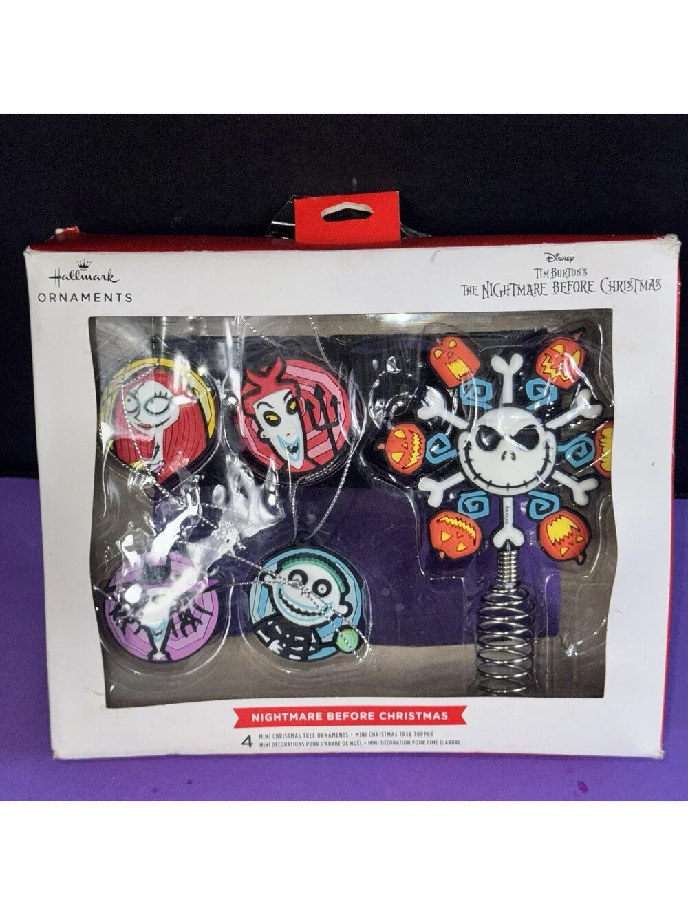 Nightmare Before Christmas Tree Topper & Ornaments Hallmark Disney Halloween